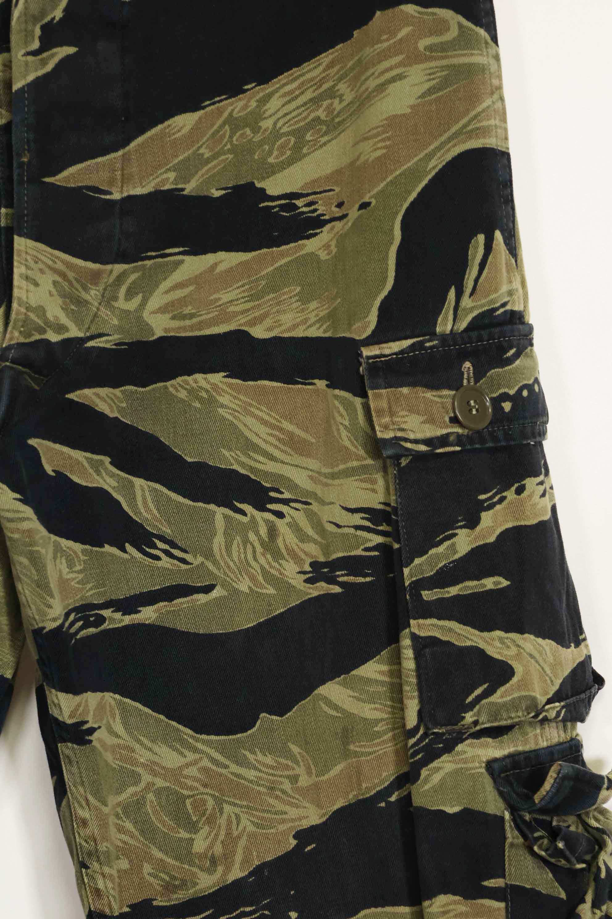 1960s Fat Tiger Tiger Stripe Pants Asian Cut Used