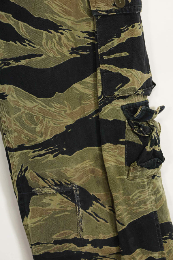1960s Fat Tiger Tiger Stripe Pants Asian Cut Used