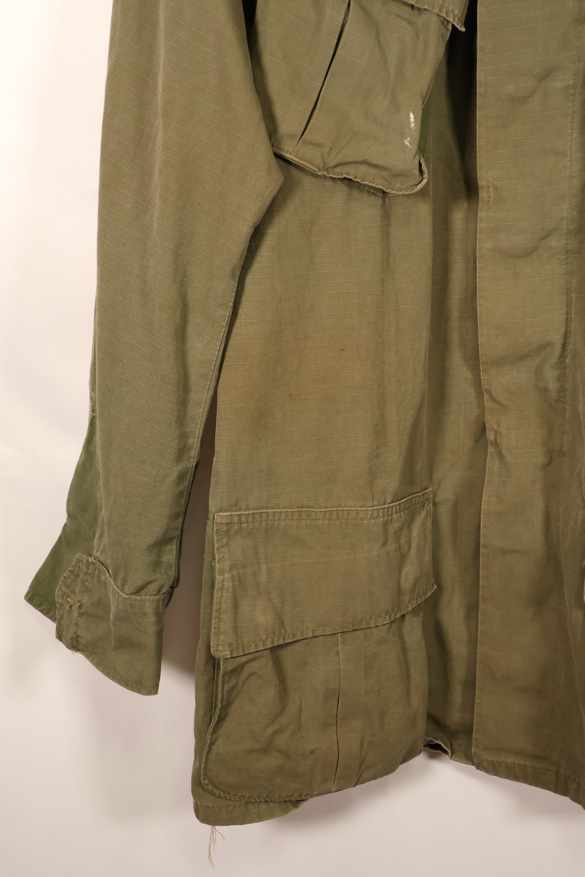 1968 Contract S-L 4th Model Ripstop Jungle Fatigue Jacket with Patches, Used