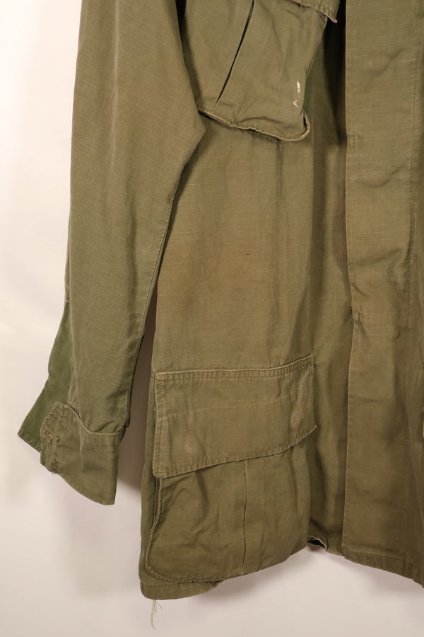 1968 Contract S-L 4th Model Ripstop Jungle Fatigue Jacket with Patches, Used