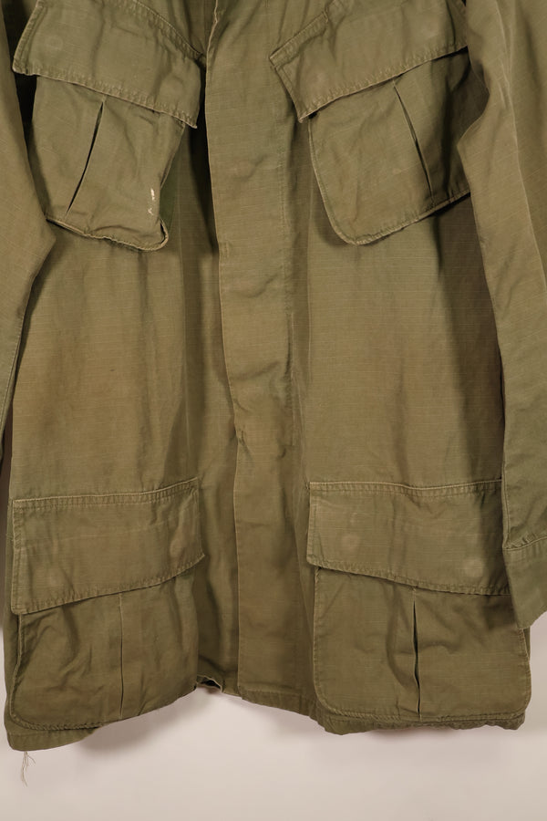 1968 Contract S-L 4th Model Ripstop Jungle Fatigue Jacket with Patches, Used