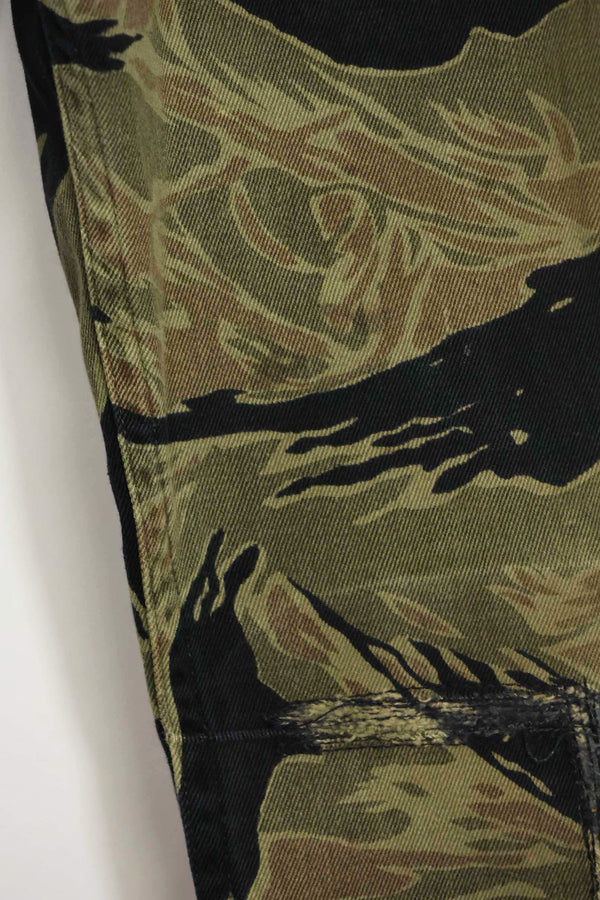 1960s Fat Tiger Tiger Stripe Pants Asian Cut Used
