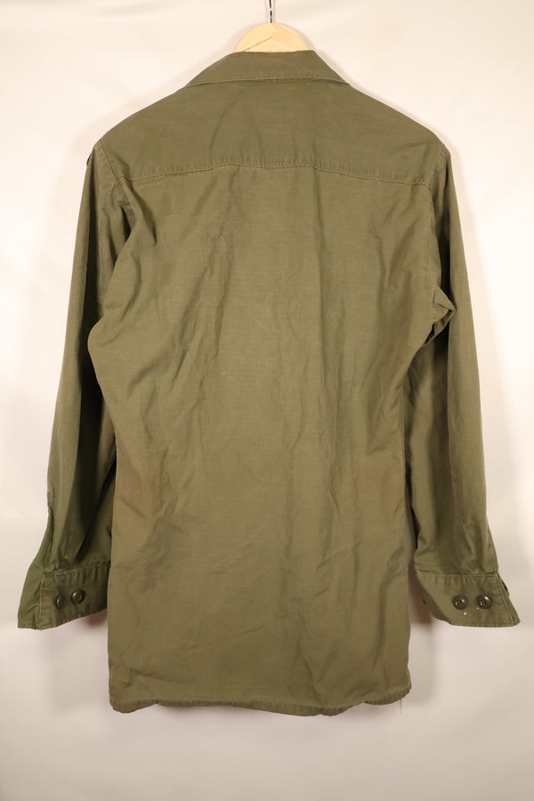 1968 Contract S-L 4th Model Ripstop Jungle Fatigue Jacket with Patches, Used