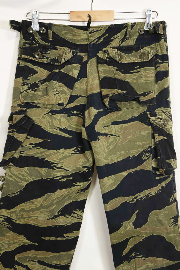 1960s Fat Tiger Tiger Stripe Pants Asian Cut Used