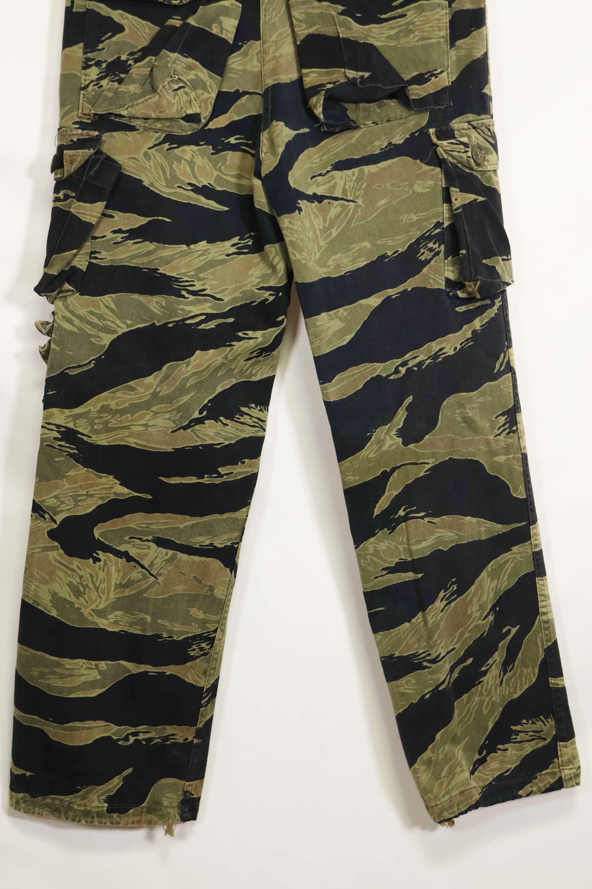 1960s Fat Tiger Tiger Stripe Pants Asian Cut Used