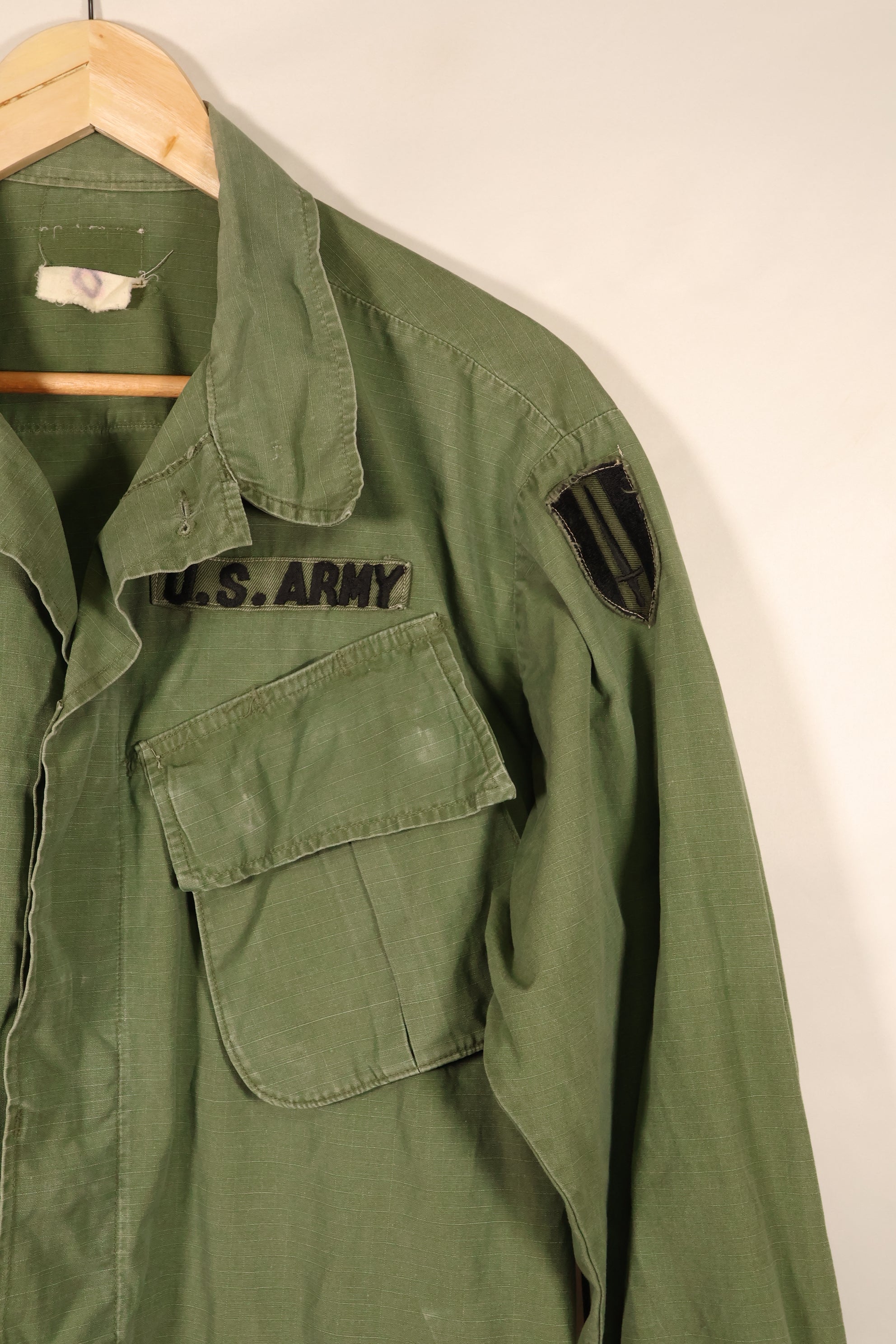 1968 Contract, M-L, 4th Model Jungle Fatigue Jacket, With Original Patches, Used
