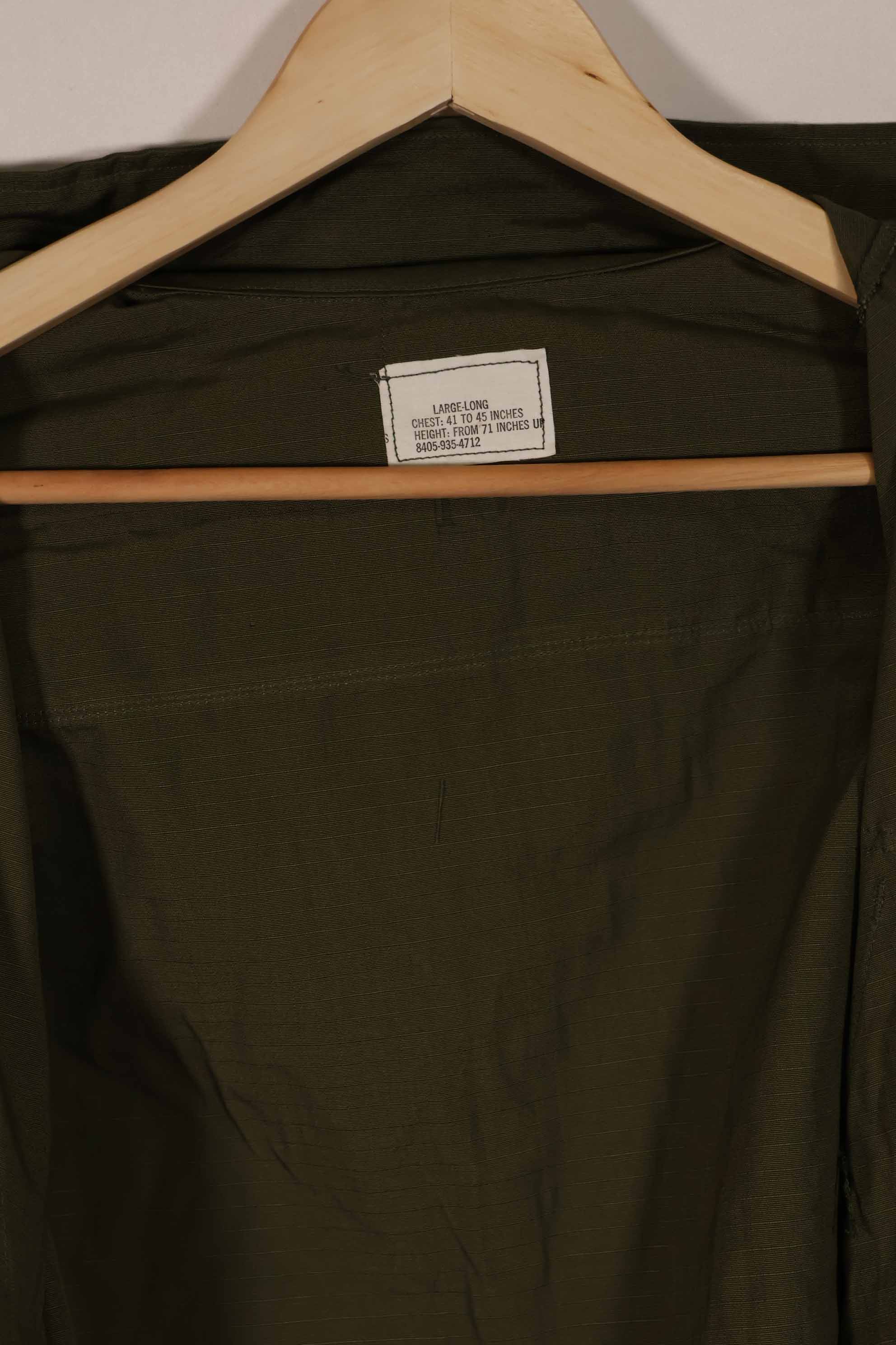 実物　デッドストック　1969年製　4th Model ジャングルファティーグ　ジャケット L-L　K