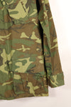 1966-67 Contract M-R ERDL Early Print Jungle Fatigue Jacket Used