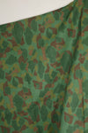 実物　1944年製　USMC フロッグスキン迷彩　ゴム引き　レインポンチョ　状態良い　中古品