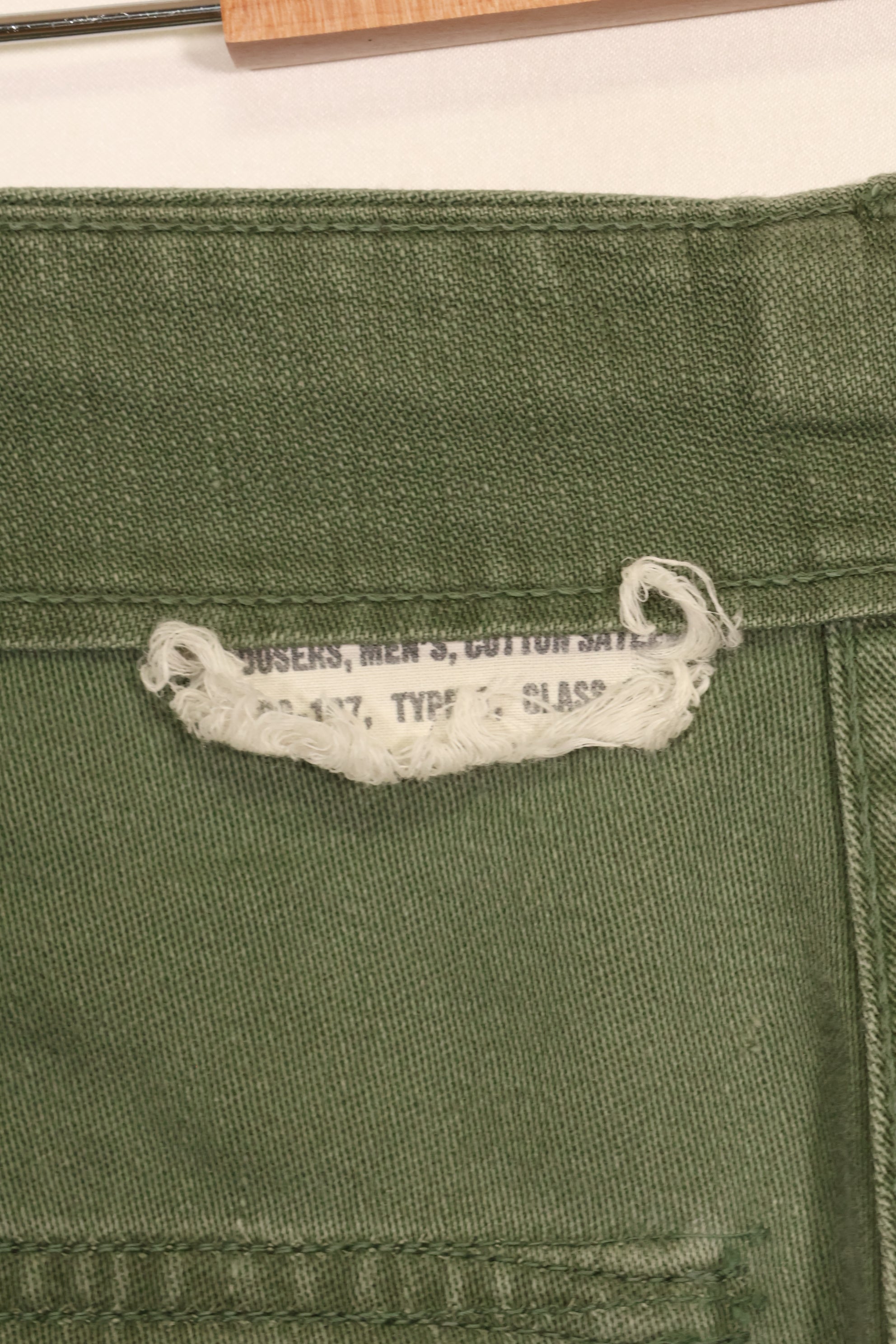 1950年代　TYPE 1　推定SMALL　 アメリカ軍　OG-107 ユーティリティパンツ　ベイカーパンツ　中古品 A