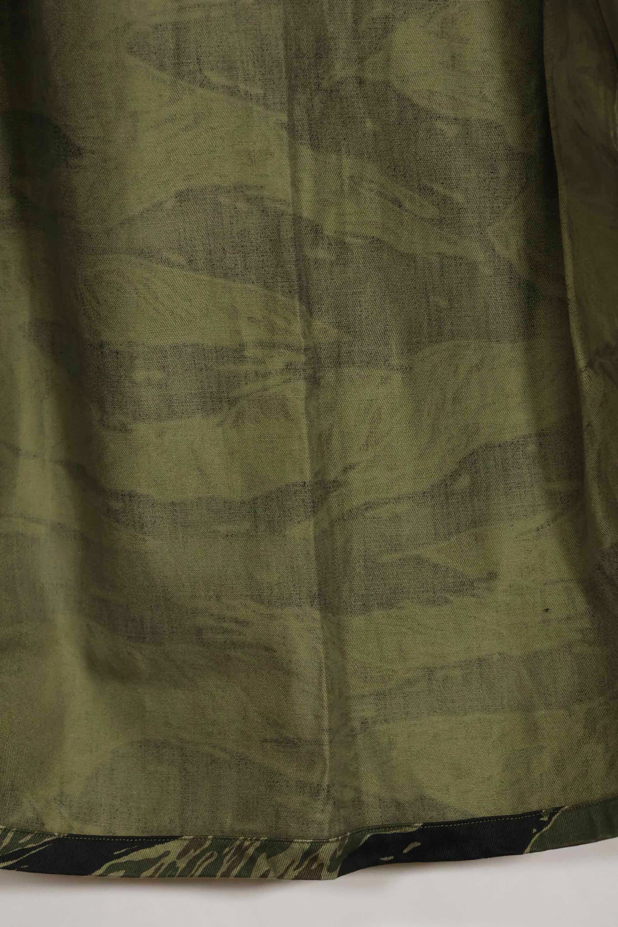 1960s Almost Deadstock Silver Tiger Tiger Stripe Shirt US-M Good Condition Used