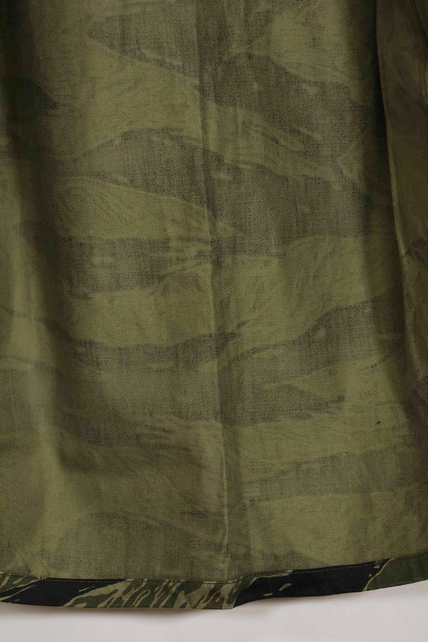 1960s Almost Deadstock Silver Tiger Tiger Stripe Shirt US-M Good Condition Used