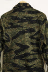 1960s Almost Deadstock Silver Tiger Tiger Stripe Shirt US-M Good Condition Used