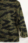 1960s Almost Deadstock Silver Tiger Tiger Stripe Shirt US-M Good Condition Used