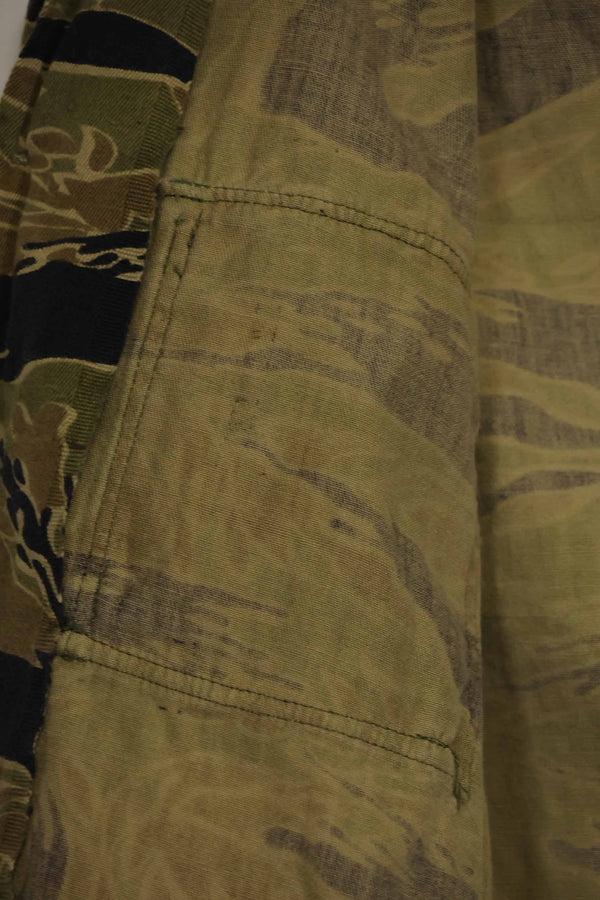 1960s Gold Tiger Tiger Stripe shirt, A-L Asian cut, good condition, used.