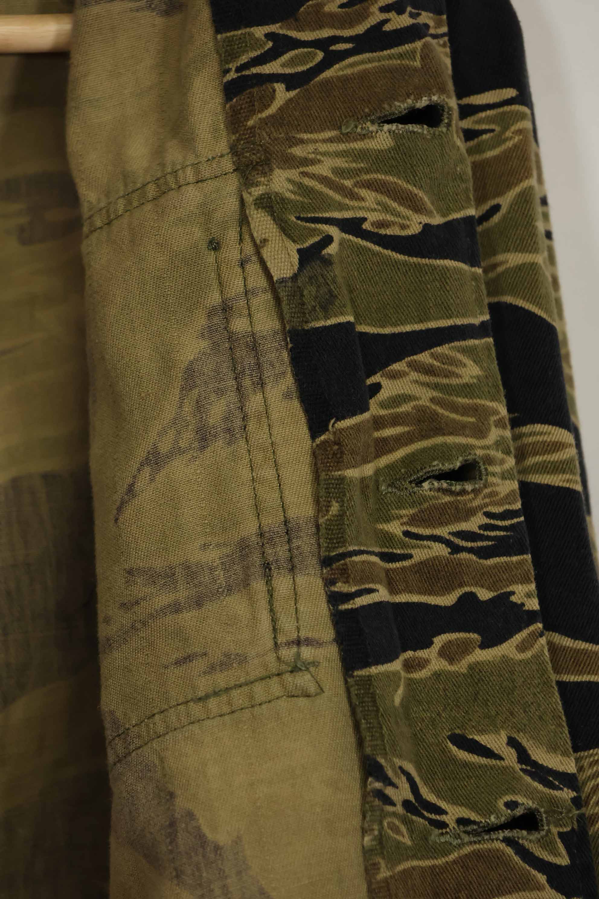 1960s Gold Tiger Tiger Stripe shirt, A-L Asian cut, good condition, used.