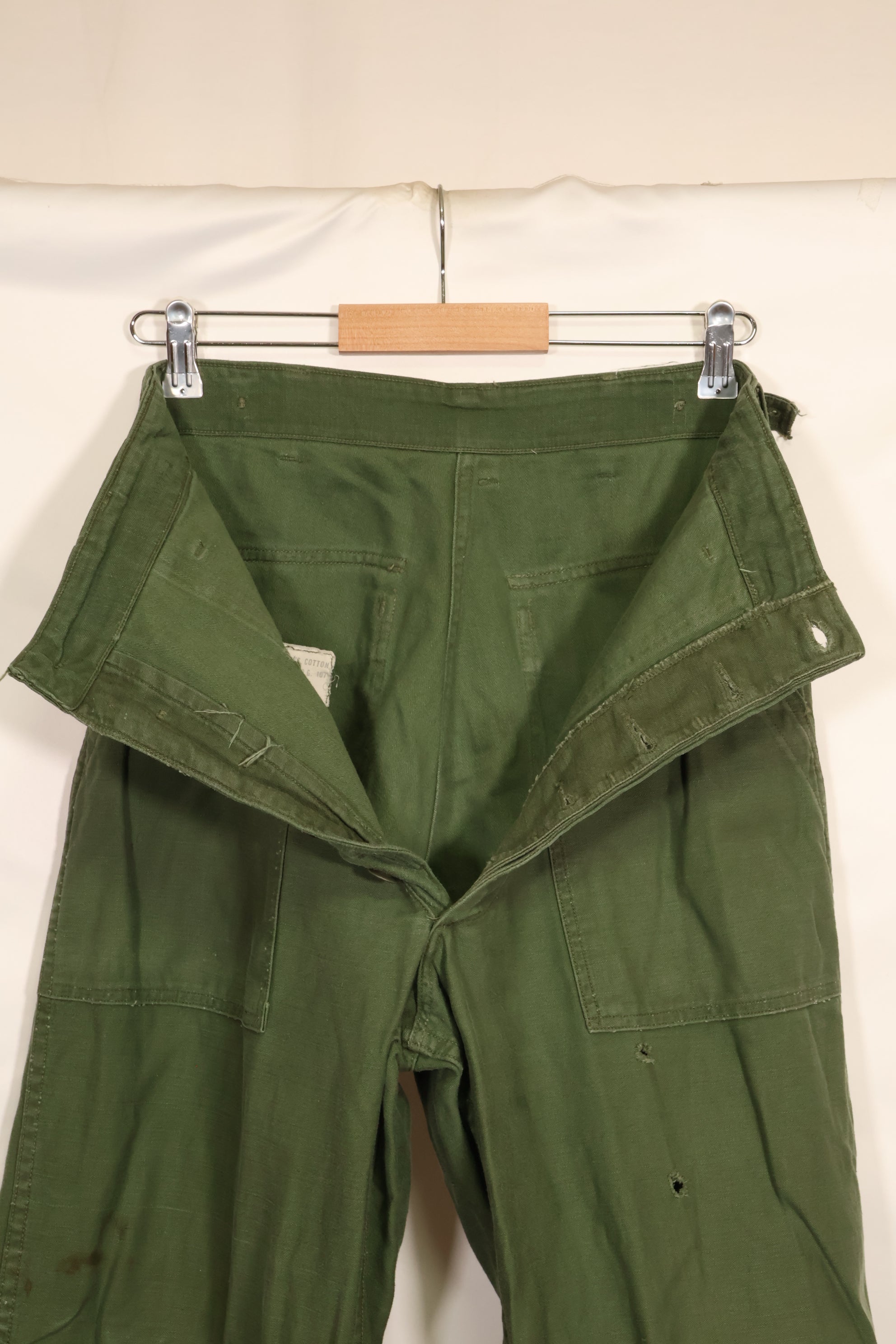 1961年契約　TYPE 1　推定 SMALL　 アメリカ軍　OG-107 ユーティリティパンツ　ベイカーパンツ　中古品  D