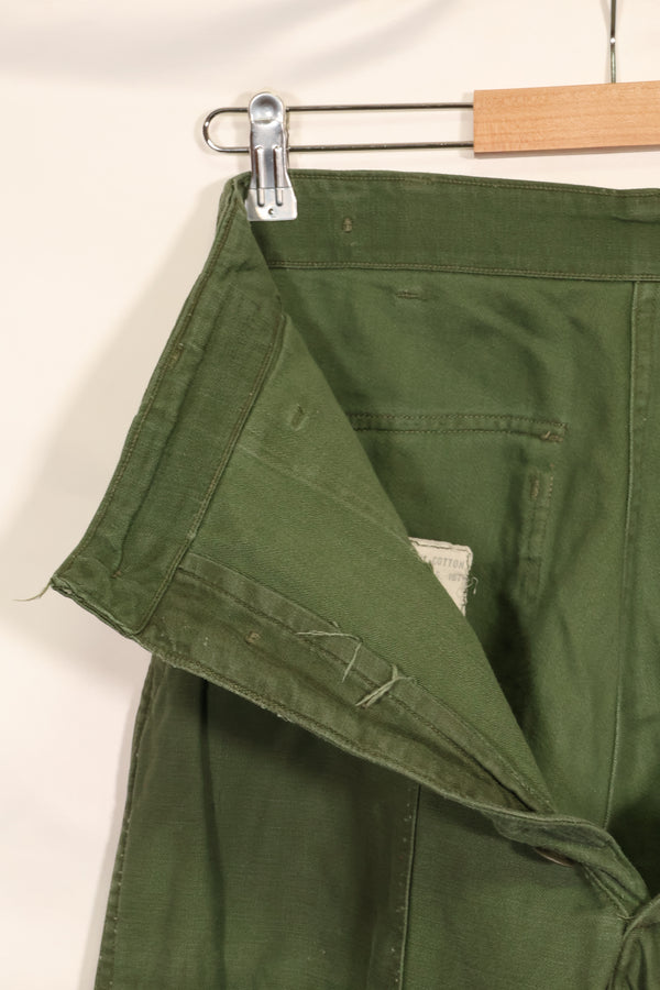 1961年契約　TYPE 1　推定 SMALL　 アメリカ軍　OG-107 ユーティリティパンツ　ベイカーパンツ　中古品  D