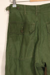 1961年契約　TYPE 1　推定 SMALL　 アメリカ軍　OG-107 ユーティリティパンツ　ベイカーパンツ　中古品  D