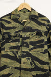 1960s Fat Tiger Tiger Stripe Shirt Asian Cut Used