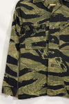1960s Fat Tiger Tiger Stripe Shirt Asian Cut Used