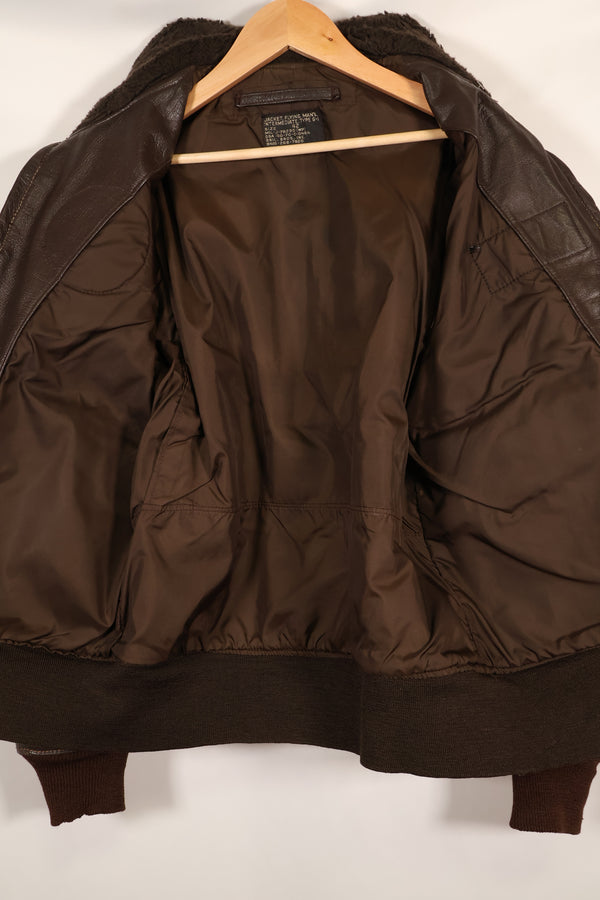 1970 contract size 42 G-1 flight jacket USS AMERICA with patch, used.