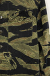 1960s Fat Tiger Tiger Stripe Shirt Asian Cut Used