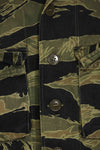 1960s Fat Tiger Tiger Stripe Shirt Asian Cut Used