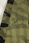 1960s Fat Tiger Tiger Stripe Shirt Asian Cut Used