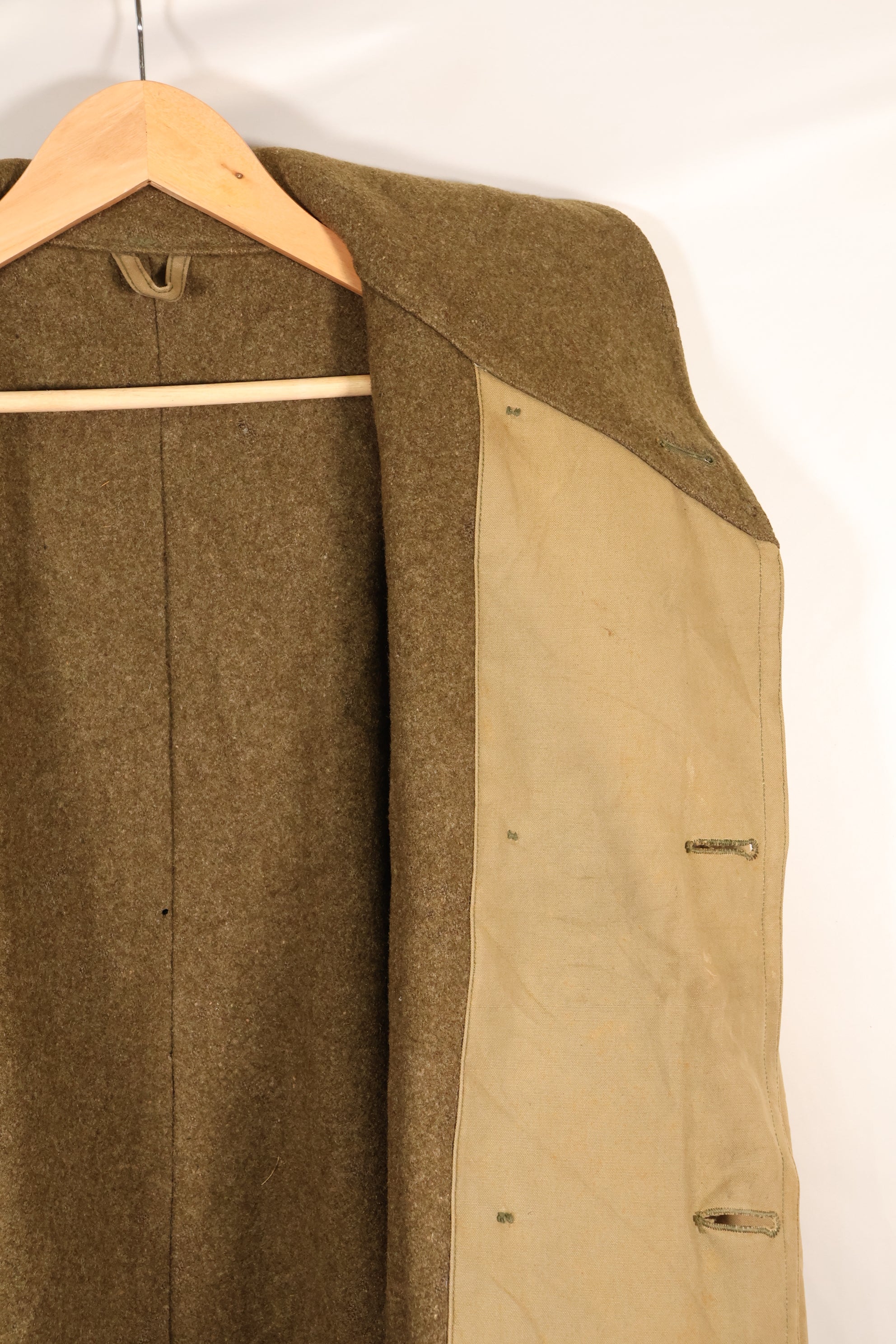 1940's U.S. Army Mackinaw Coat Jeep Coat, used.