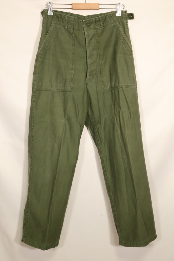 ล็อตแรกปี 1960 TYPE 1 MEDIUM กองทัพสหรัฐฯ OG-107 กางเกงยูทิลิตี้ กางเกงเบเกอร์ มือสอง F