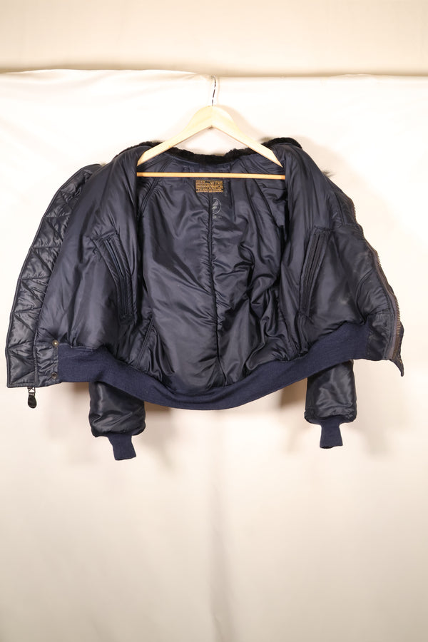 ทศวรรษ 1950, ขนาด MEDIUM, กองทัพอากาศสหรัฐอเมริกา (USAF), แจ็กเก็ตบิน N2-A, แบบทนทาน, สภาพดี, มือสอง