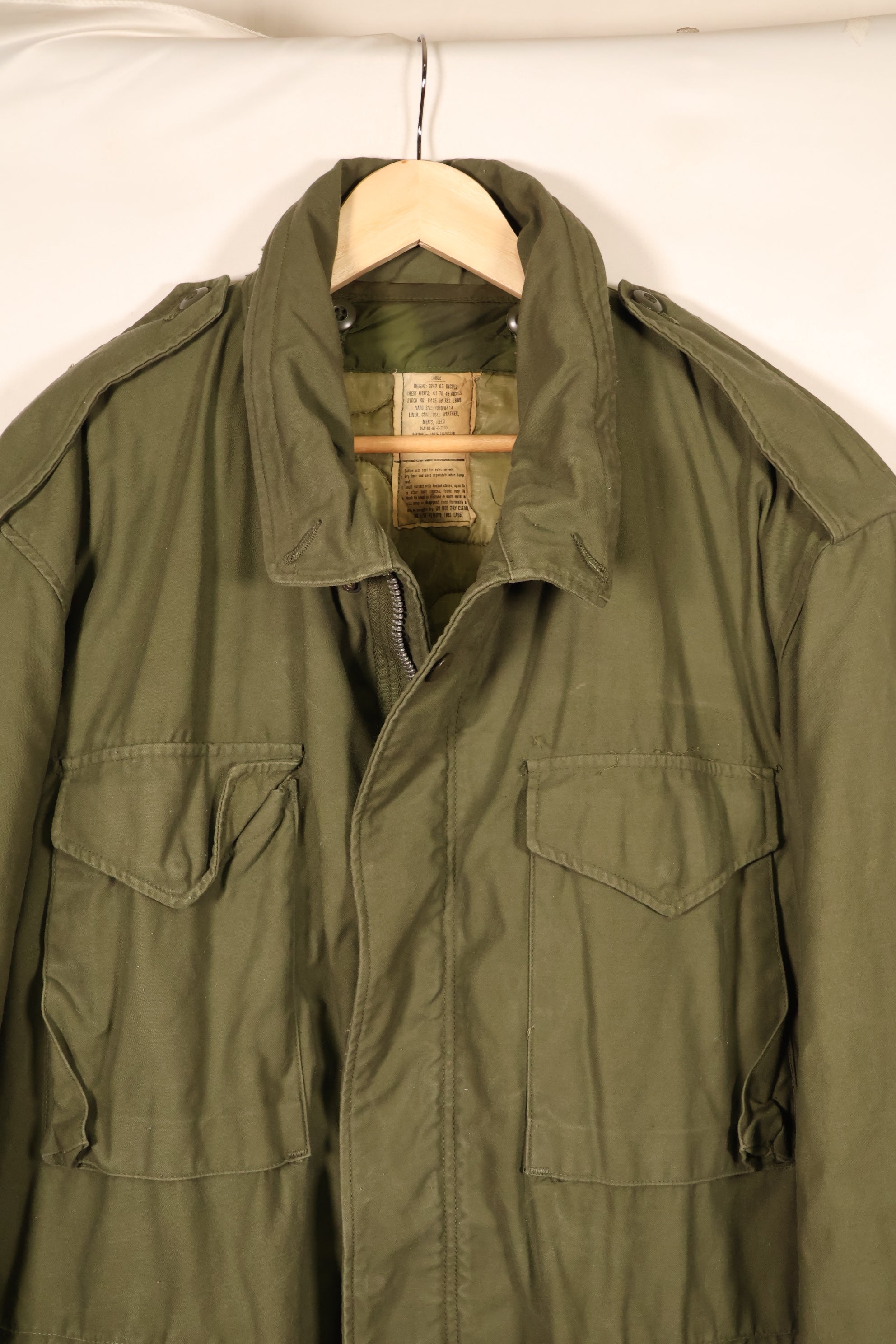 สัญญาปี 1969, X-L-R, แจ็กเก็ตสนาม M65 รุ่นที่ 2, สัญญาปี 1981, มีซับใน, มือสอง