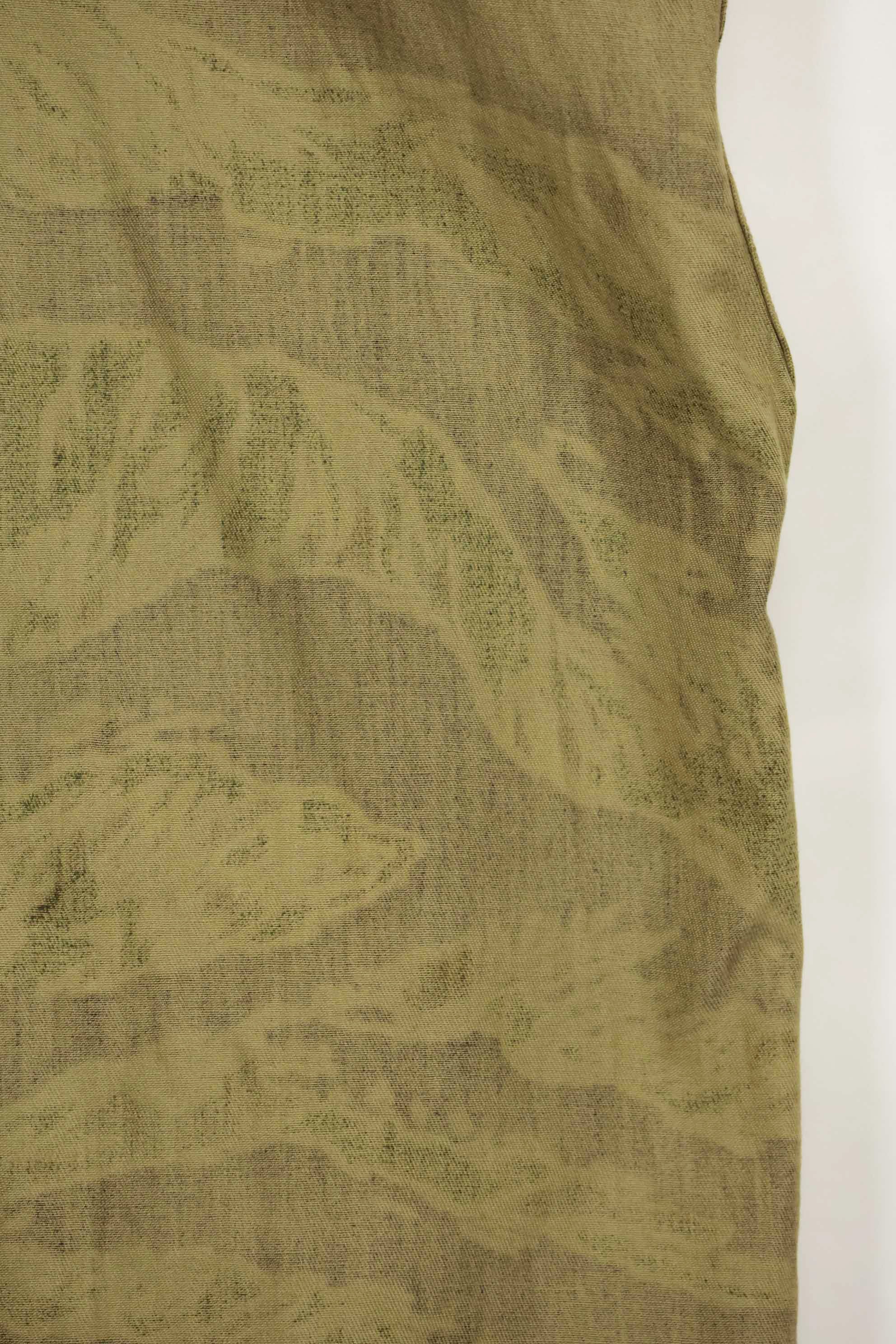 1960s Deadstock Okinawa Tiger Tiger Stripe Shirt Asian Cut