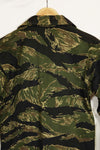 1960s Deadstock Okinawa Tiger Tiger Stripe Shirt Asian Cut