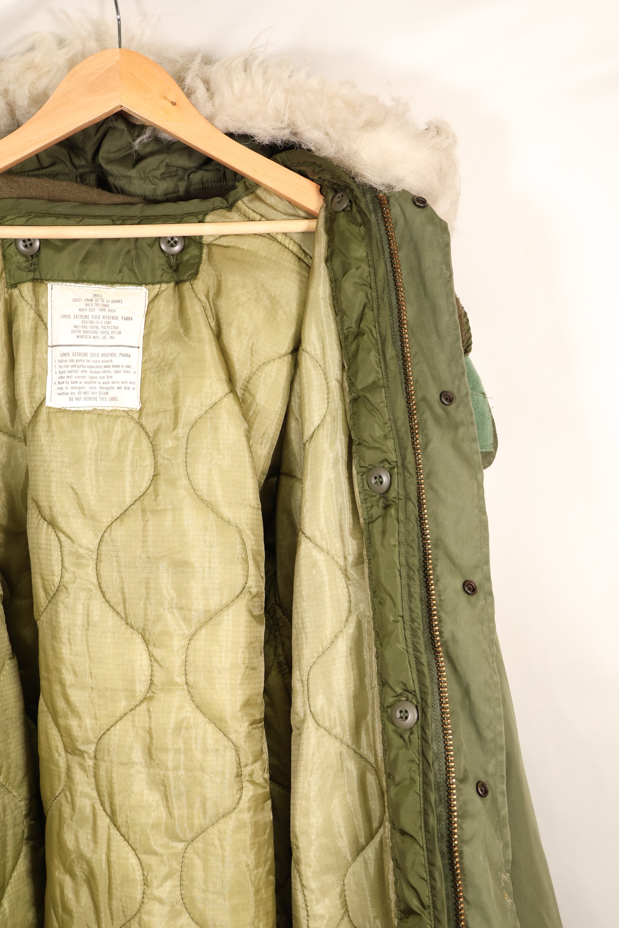 1970s Lot Mix M-R M65 Field Parka Fishtail Brass Zipper Used