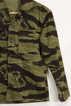 1960s Classic Pattern Tiger Stripe Shirt Asian Cut Used