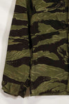 1960s Classic Pattern Tiger Stripe Shirt Asian Cut Used