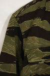 1960s Classic Pattern Tiger Stripe Shirt Asian Cut Used