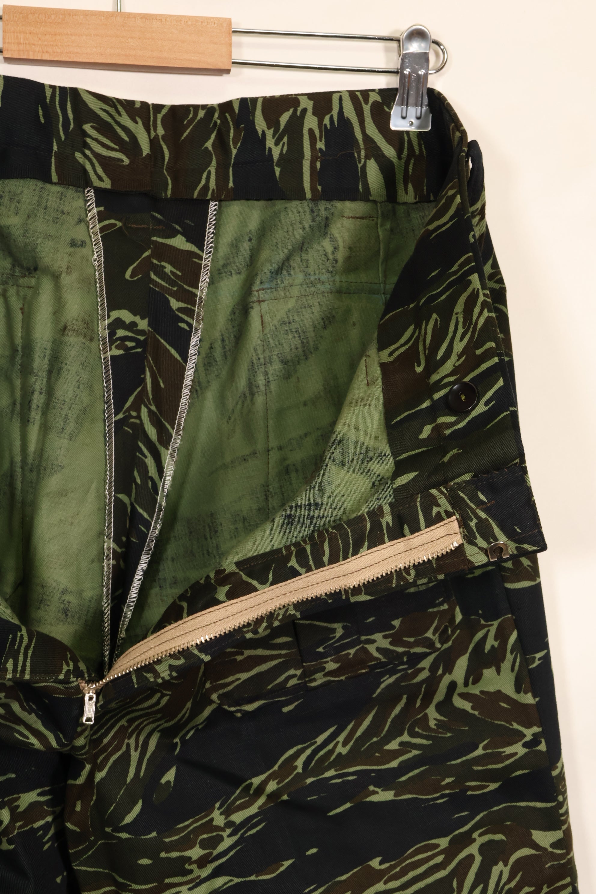 Estimated 1970s Taylor Made Tie Tiger Stripe Pants, never used.
