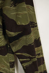 1960s Classic Pattern Tiger Stripe Shirt Asian Cut Used