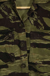 1960s Classic Pattern Tiger Stripe Shirt Asian Cut Used