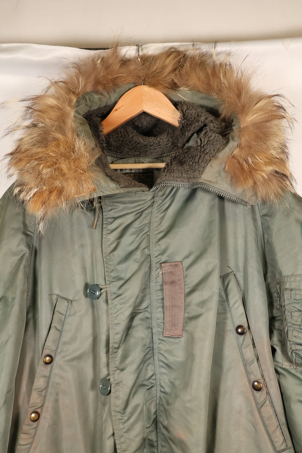 ทศวรรษ 1950 LARGE กองทัพอากาศสหรัฐฯ USAF N3-B แจ็คเก็ตบิน มือสอง มีสเตนซิล