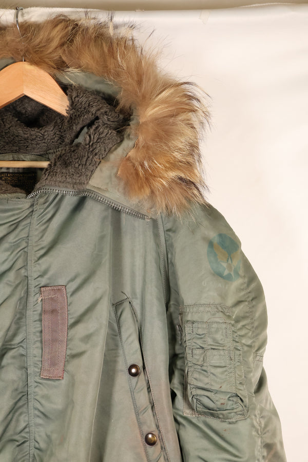 ทศวรรษ 1950 LARGE กองทัพอากาศสหรัฐฯ USAF N3-B แจ็คเก็ตบิน มือสอง มีสเตนซิล