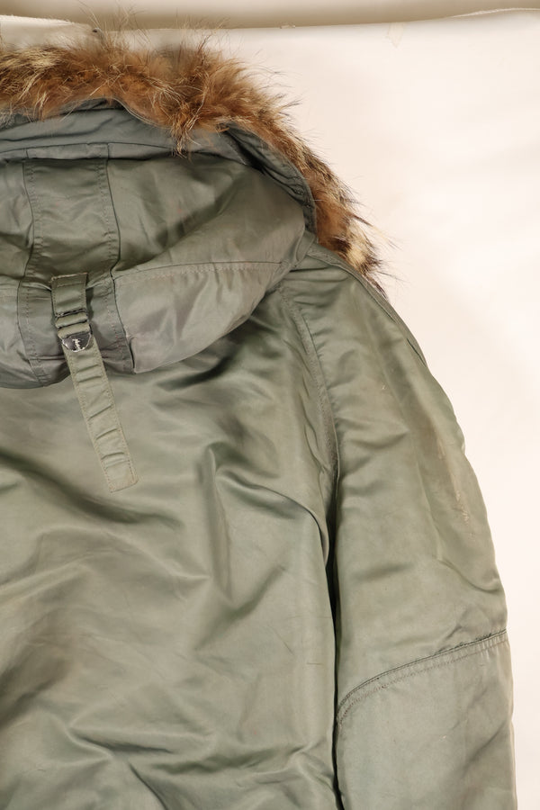 ทศวรรษ 1950 LARGE กองทัพอากาศสหรัฐฯ USAF N3-B แจ็คเก็ตบิน มือสอง มีสเตนซิล