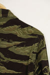 1960s Classic Pattern Tiger Stripe Shirt Asian Cut Used
