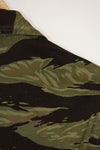 1960s Classic Pattern Tiger Stripe Shirt Asian Cut Used