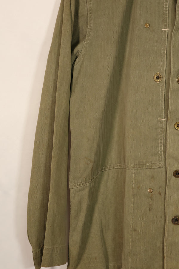 Real U.S. Marine Corps USMC M44 HBT Utility Jacket Used