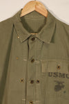 Real U.S. Marine Corps USMC M44 HBT Utility Jacket Used