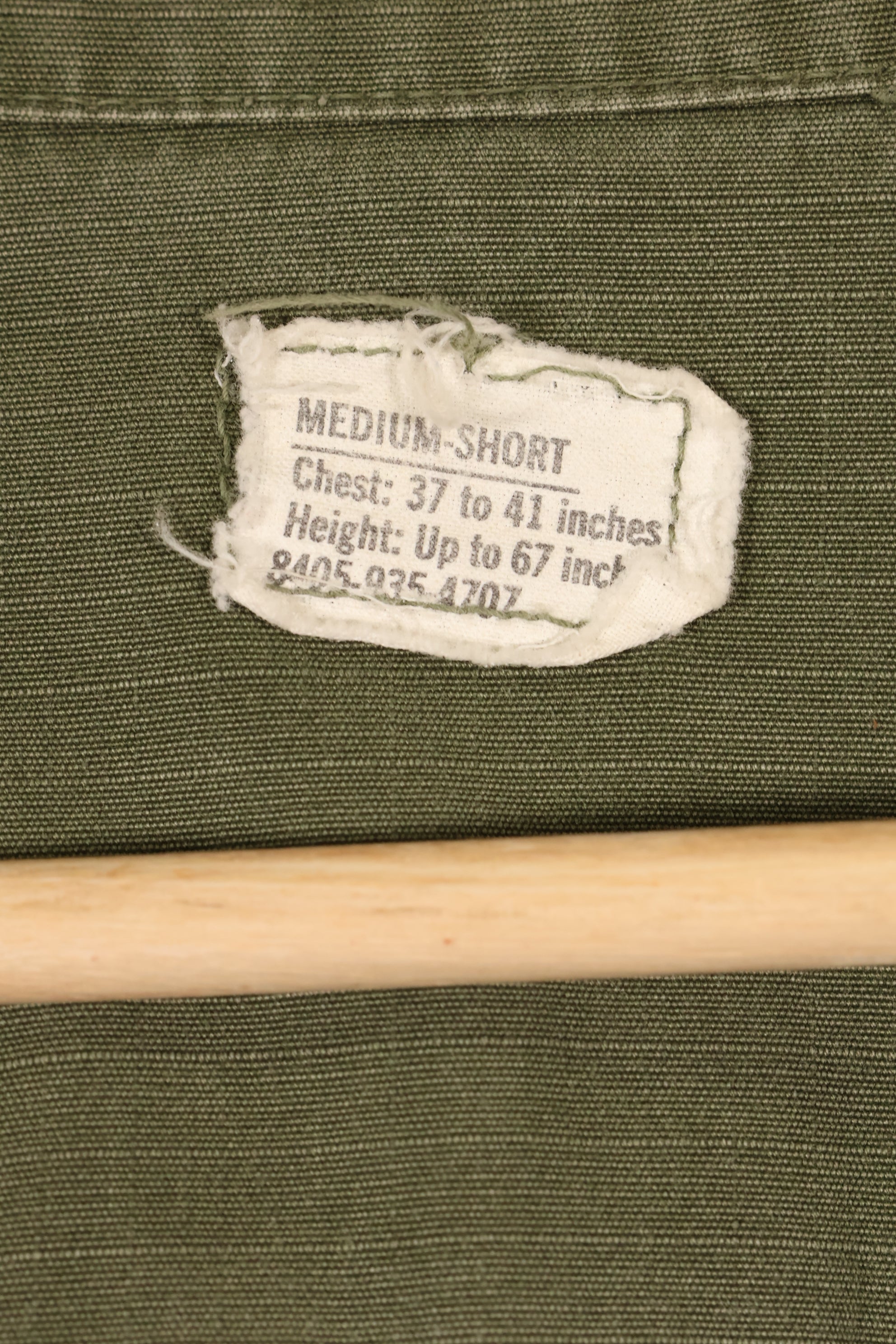 สัญญาปี 1970 M-S รุ่นที่ 4 เสื้อแจ็คเก็ตพรางป่าจังกเกิล มีสีซีด สินค้ามือสอง